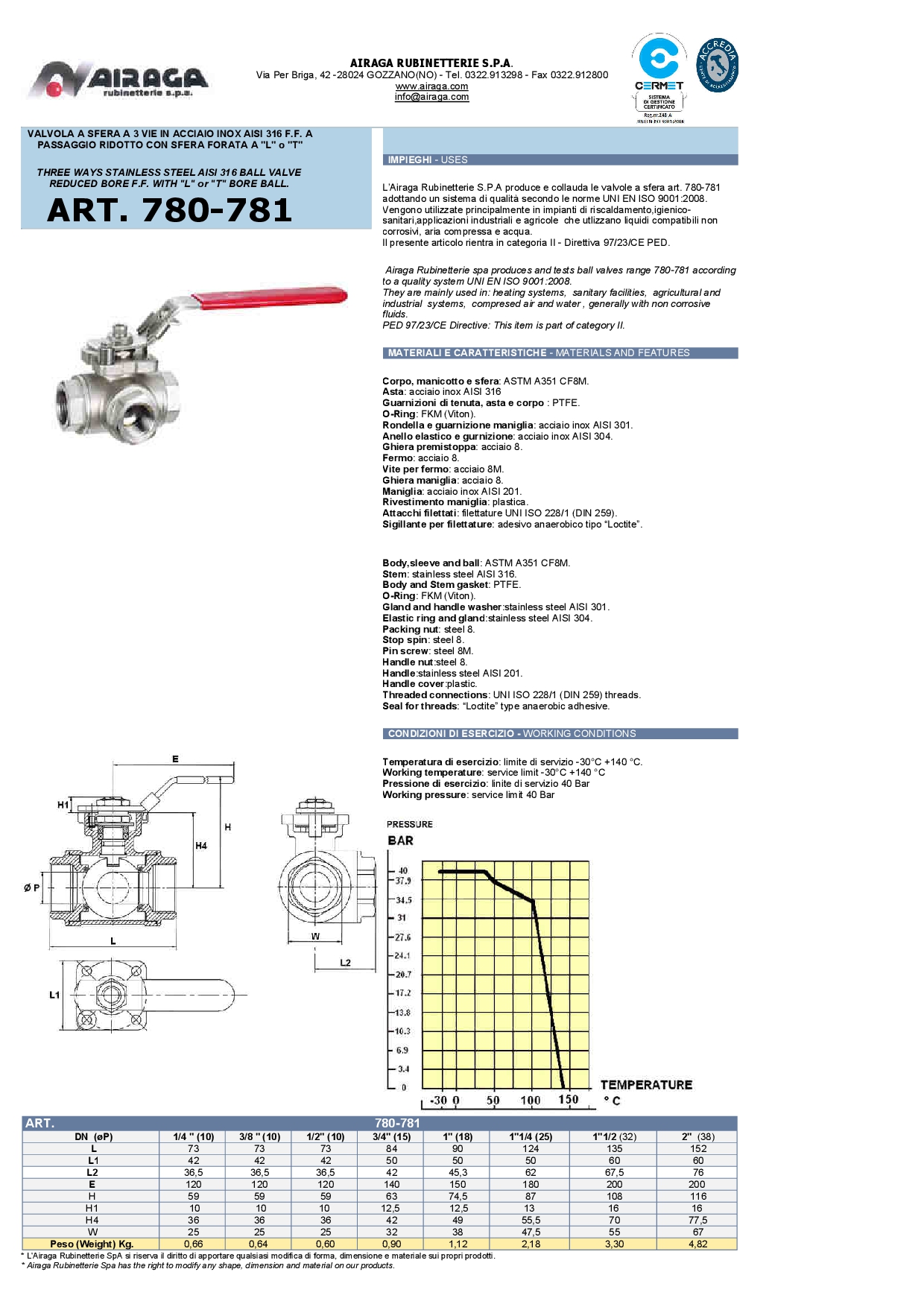 Ball Valve To Vie Aisi 316 Ff Ball Perforated L Or T 1 2 Airaga Ebay